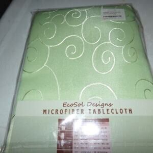 MICROFIBER TABLECLOTH LT. GREEN NEW!